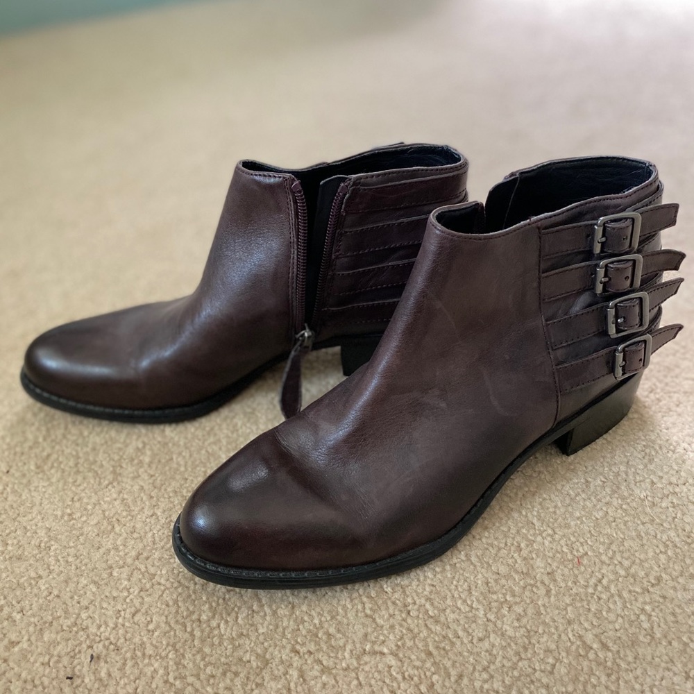 Franco Sarto Cyan Buckle Booties